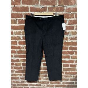 Lauren Ralph Lauren Flat Front Straight Corduroy Pants Men's 38x30 Black NWT